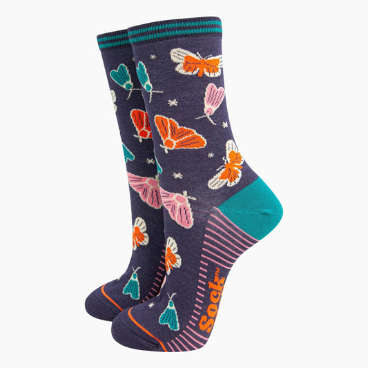Moths and Stars Women's Bamboo Socks