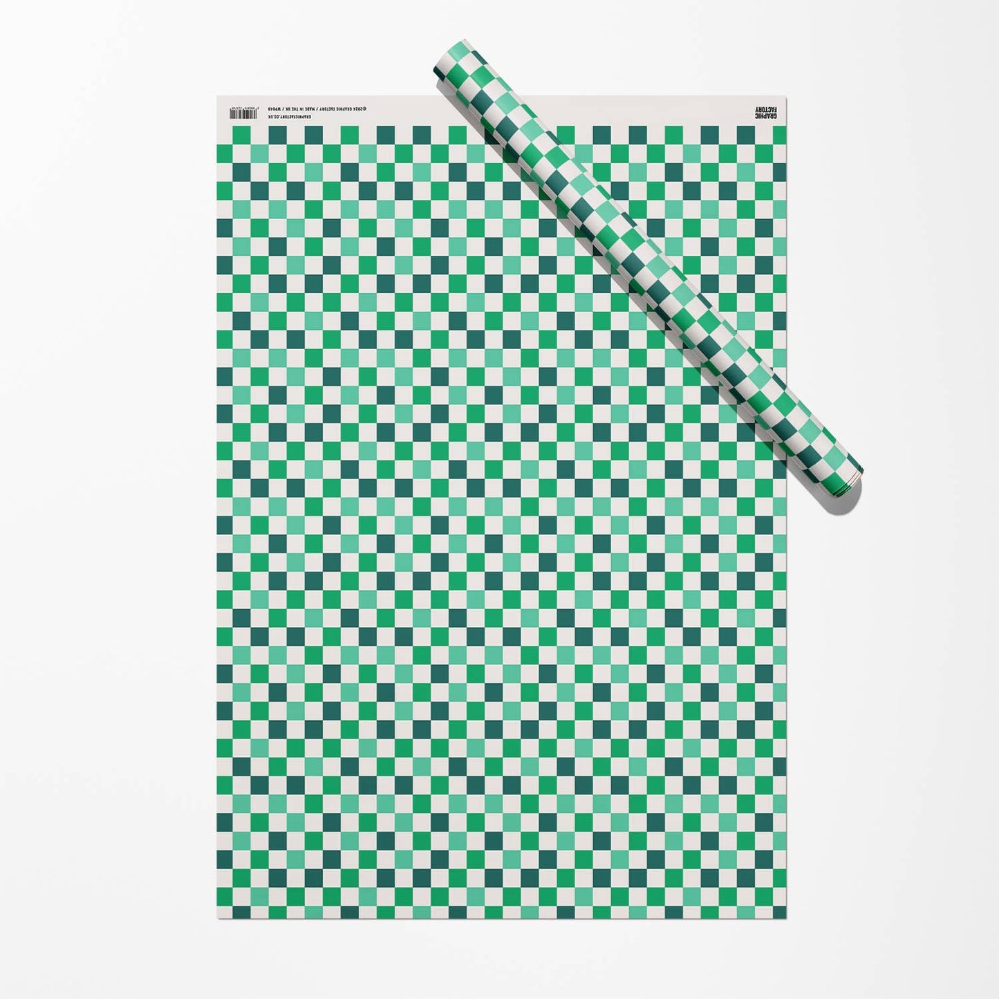 Green Checkered Gift Wrap