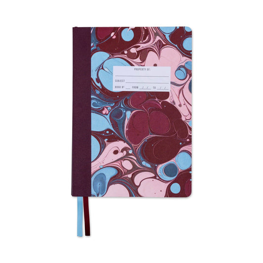 Marble Soft Cover Journal - Burgundy