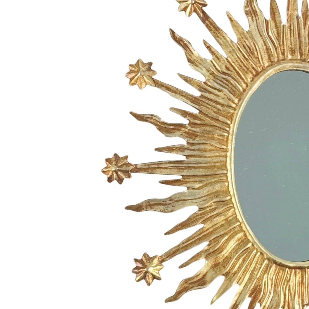 Antique Gold Celestial Wall Mirror