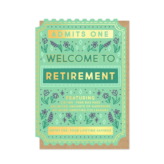Welcome To Retirement Card