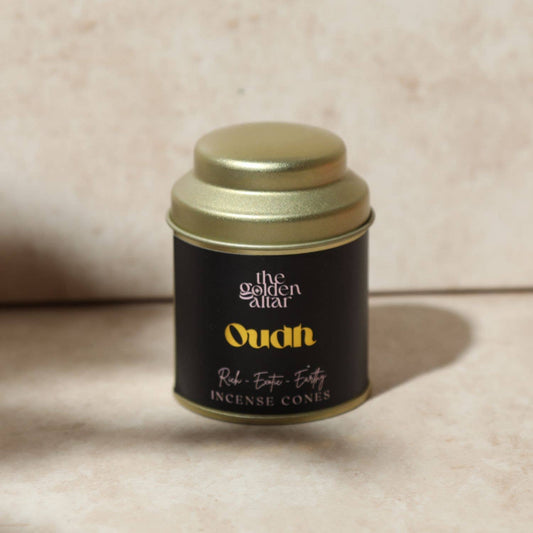 Oudh Incense Cones Tin