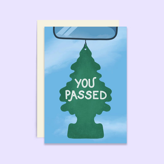 You Passed Driving Exam Card
