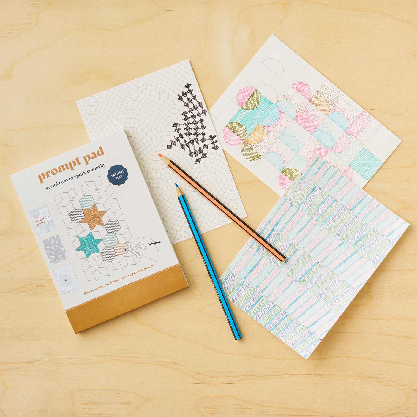 Pattern Prompt Pad - Creative Sketchbook and Drawing Pad