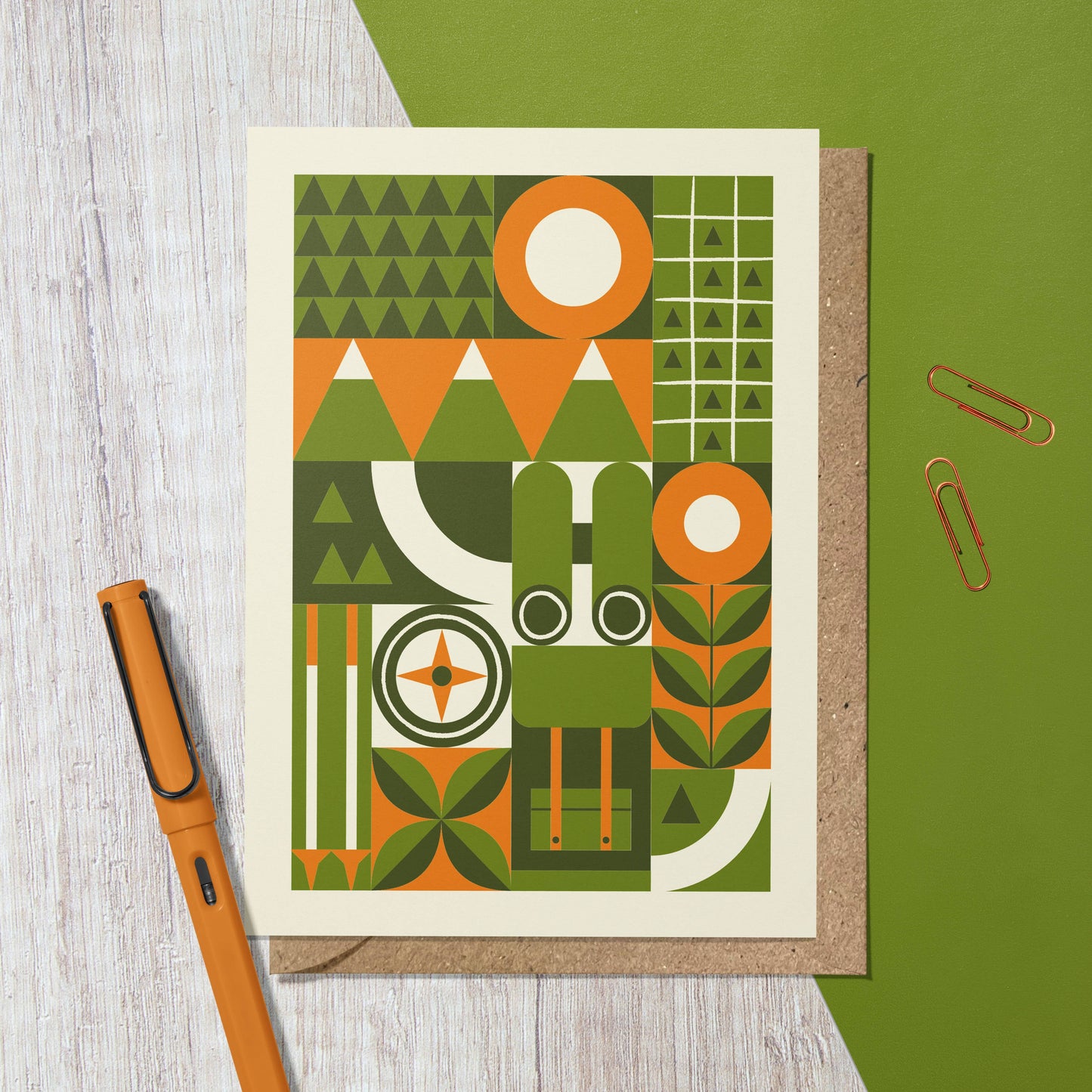 Hiking Adventure Reusable Greeting Card