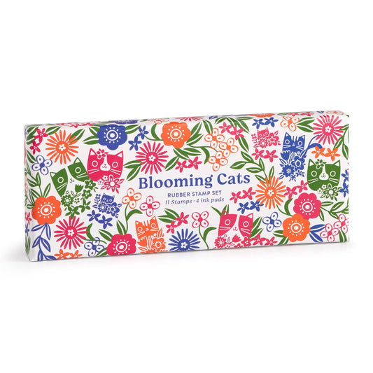Blooming Cats Rubber Stamp Set (Craft Kit)