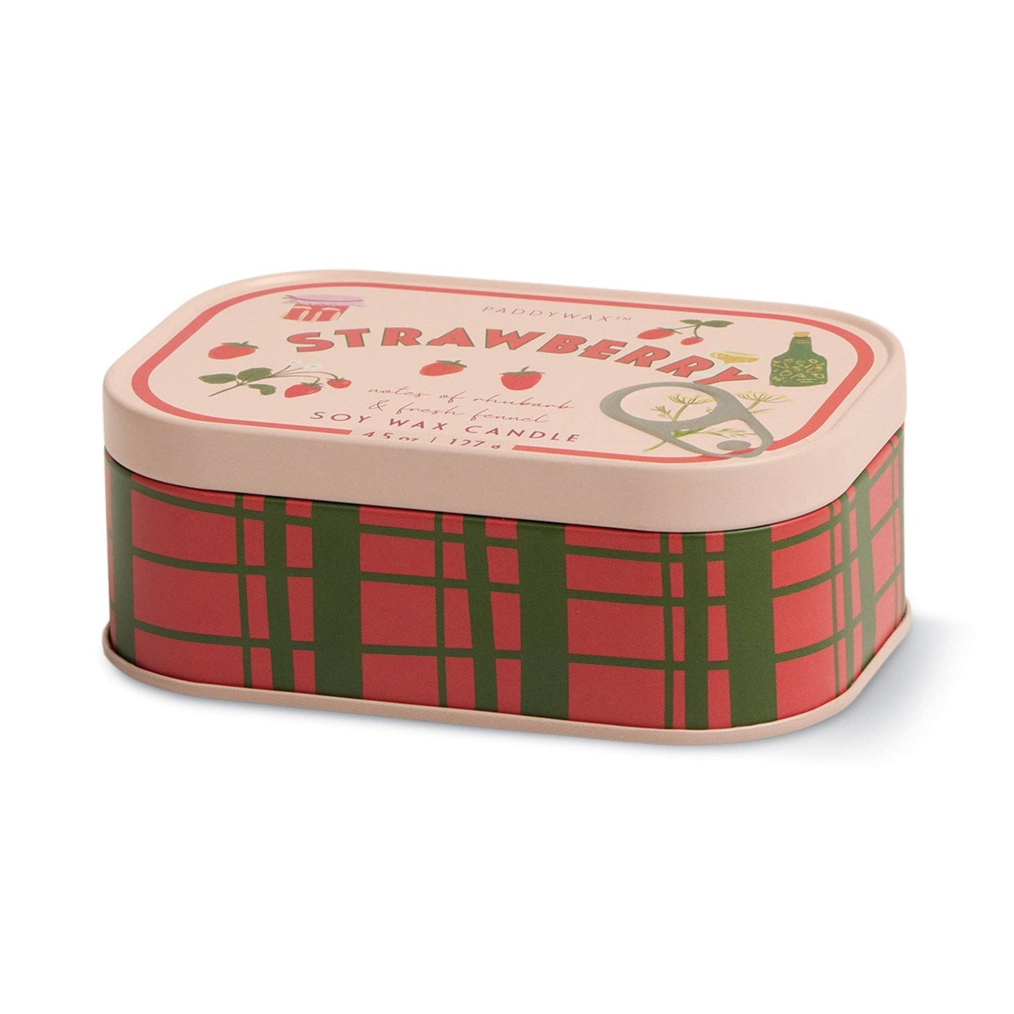 Strawberry Tin Candle