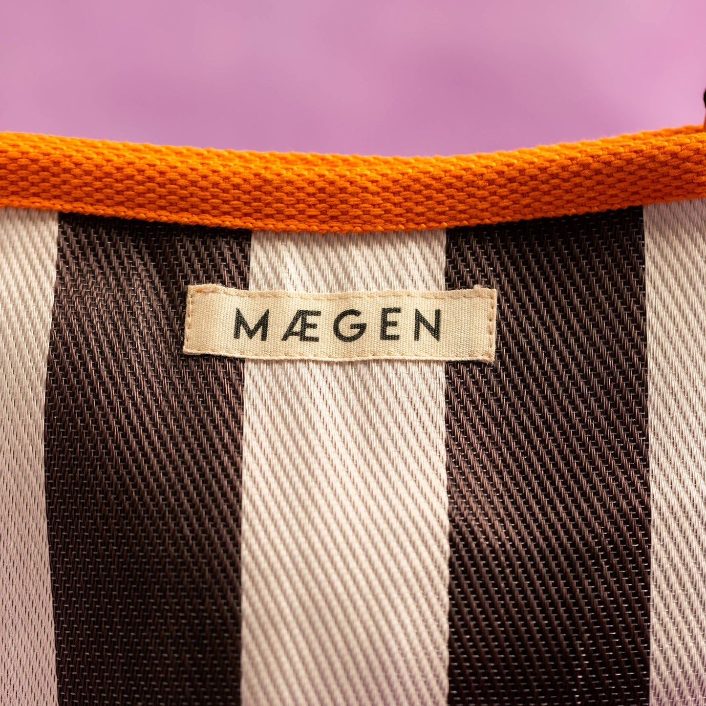 Orange/ White/ Aubergine Pouch