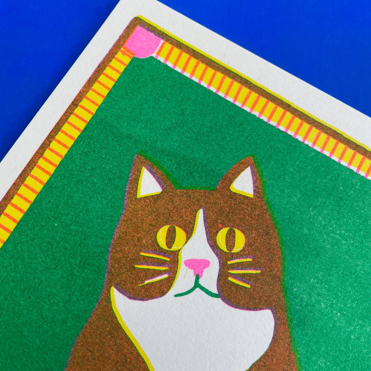 Black Cat Mini Riso Print