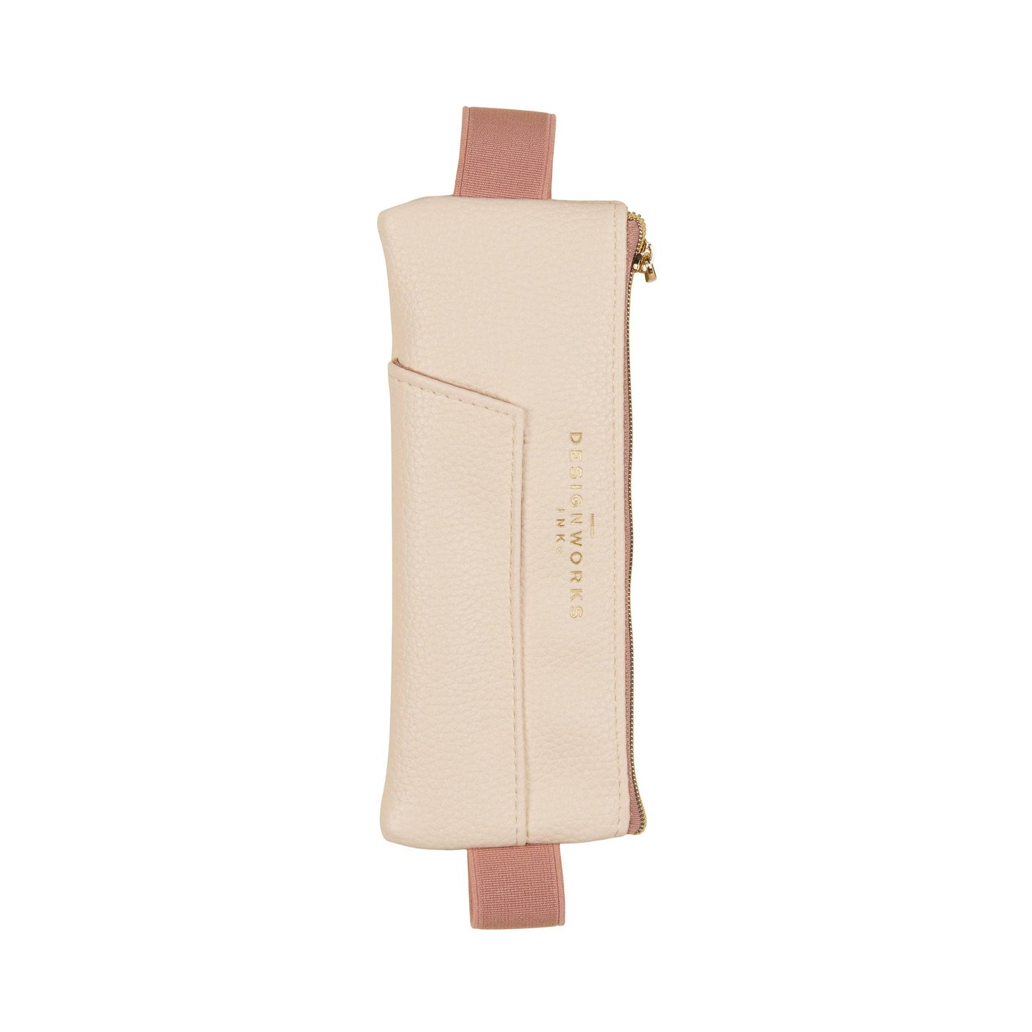 Elasticated Pen Pouch - Cream + Taupe