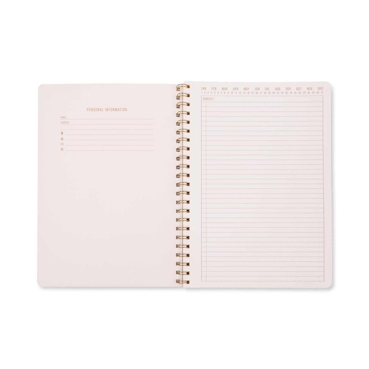Orange Check A4 Notebook
