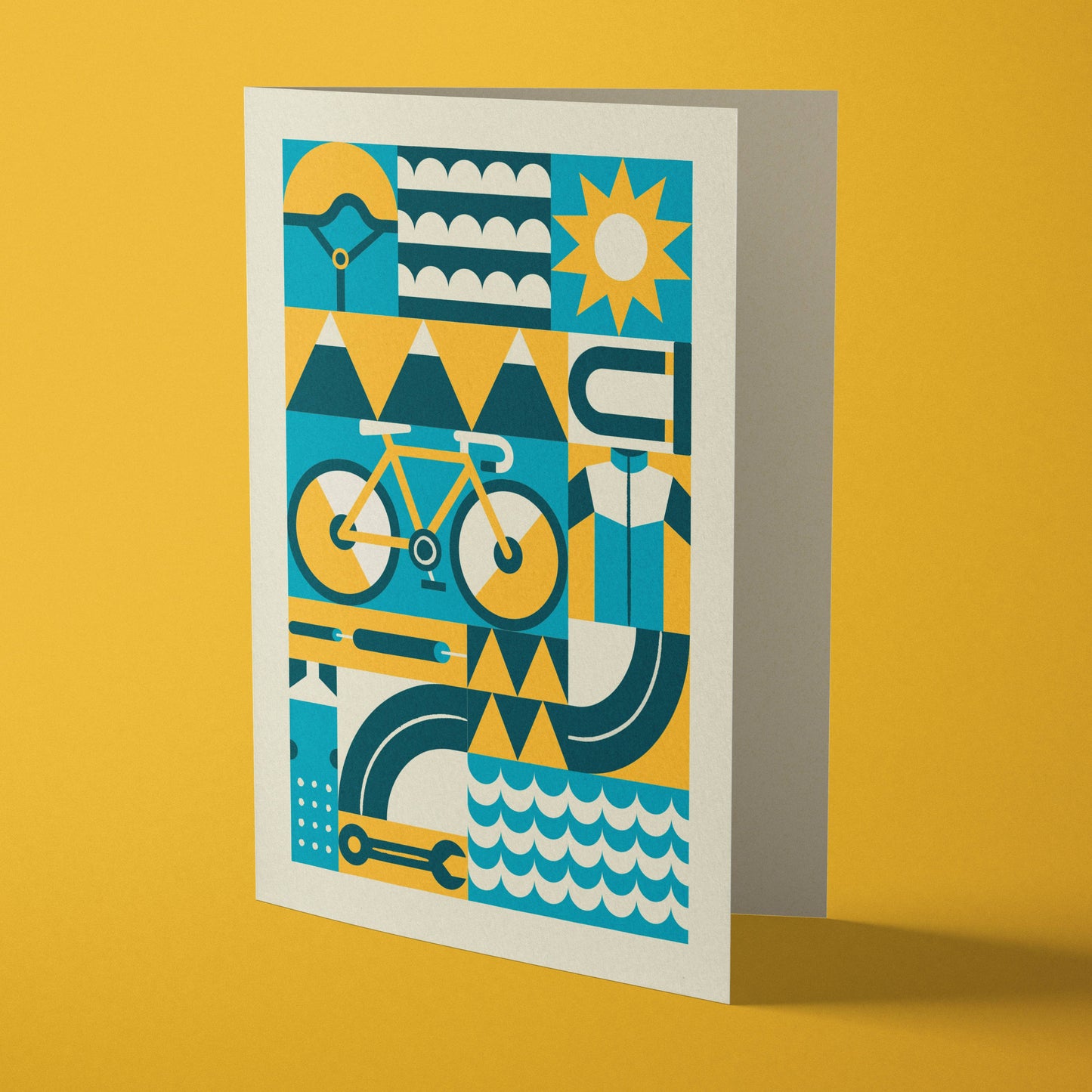Cycling Sport Reusable Greeting Card