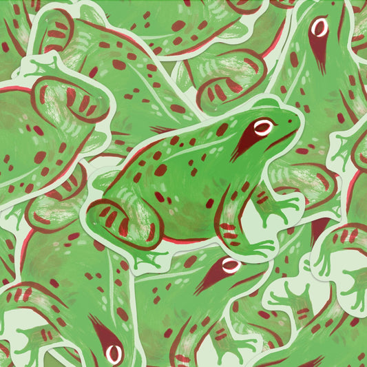 Common Frog Eco-Friendly Sticker