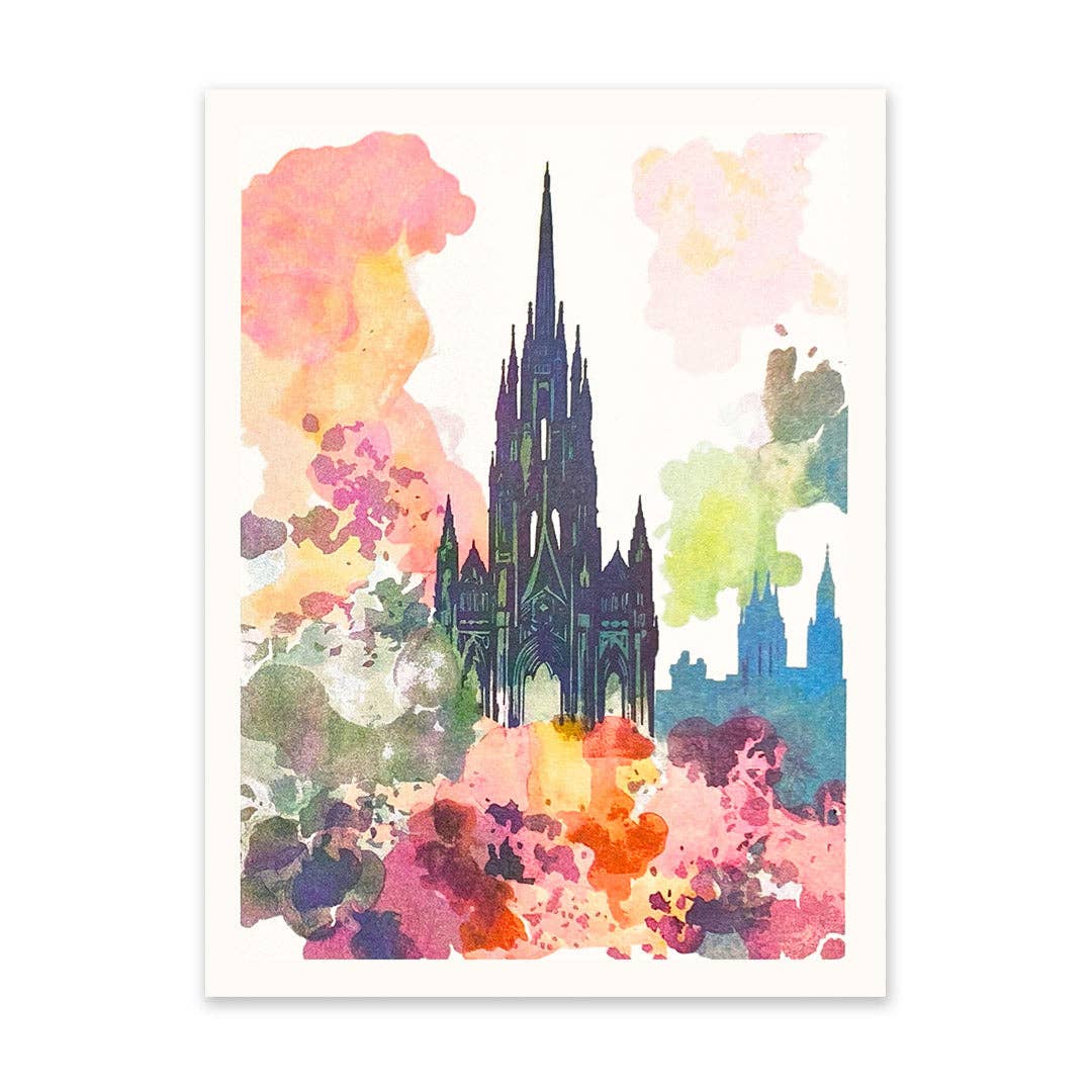 Scott Monument Riso Print (8x6)