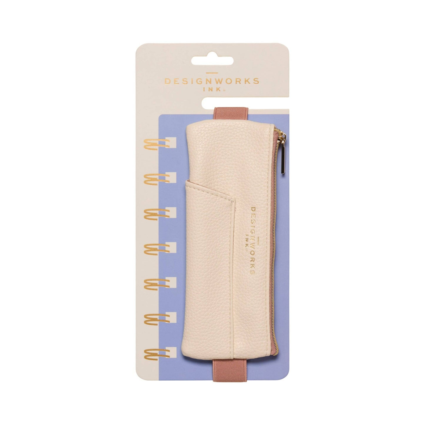 Elasticated Pen Pouch - Cream + Taupe