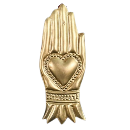 Gold Milagro Hand Ornament
