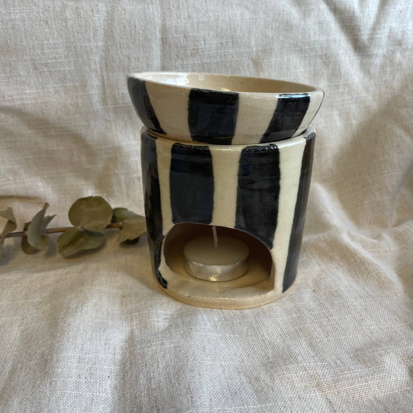 Stripe Ceramic Wax/oil Burner