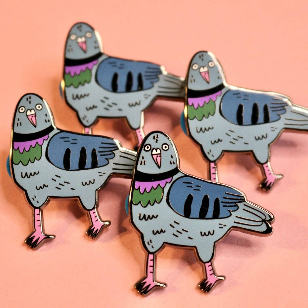 Derpy Pigeon Enamel Pin