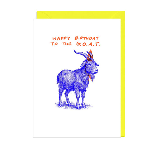 Happy Birthday to the GOAT Greetings Card