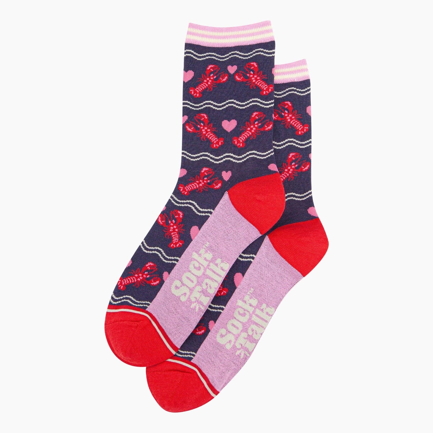 Lobsters and Love Hearts Socks