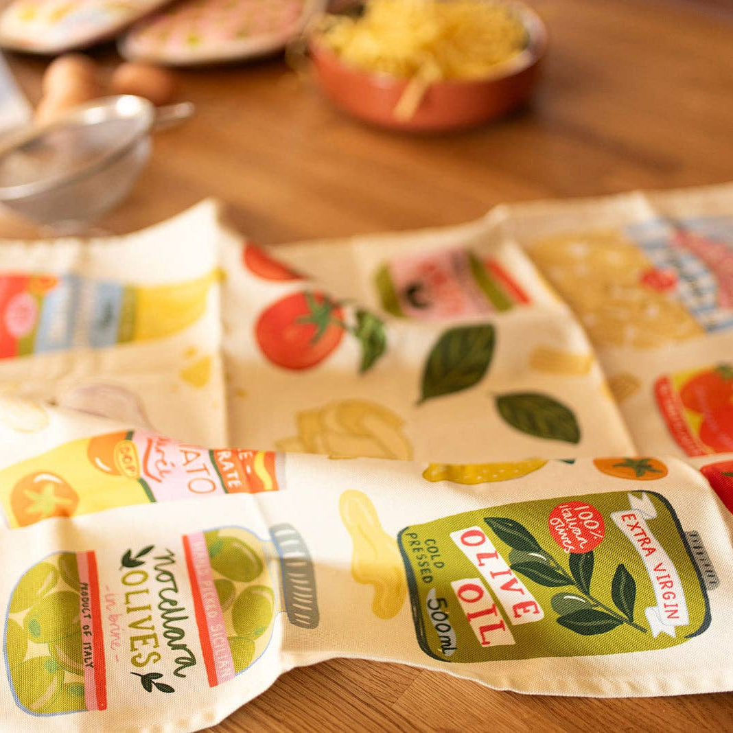 Italian ingredients Organic Cotton Tea Towel