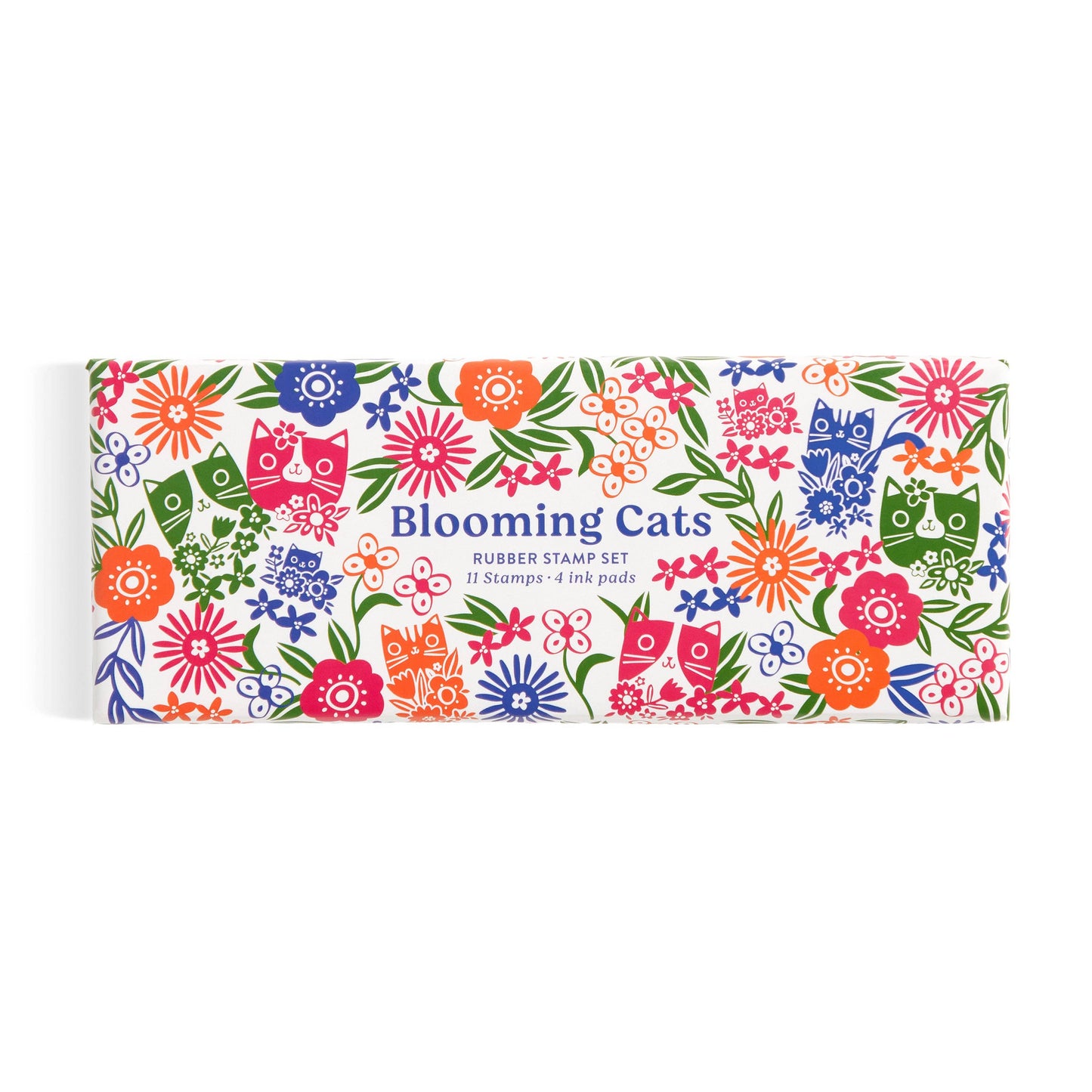 Blooming Cats Rubber Stamp Set (Craft Kit)