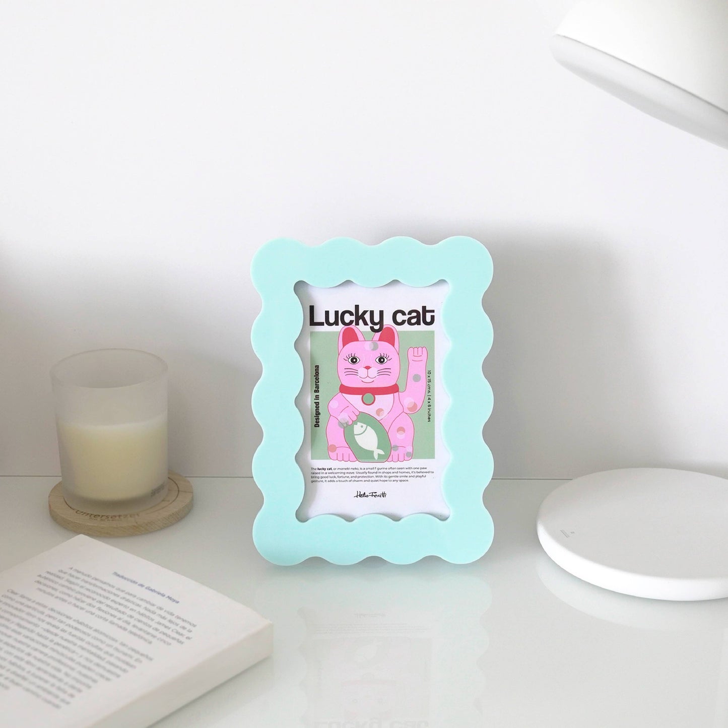 Light Blue Petal Photo Frame - Large