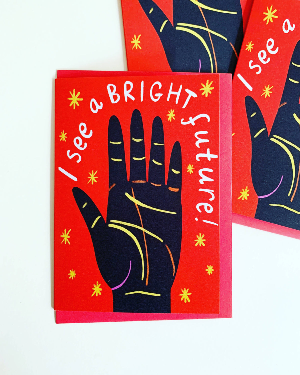 I See A Bright Future Palmistry Greeting Card