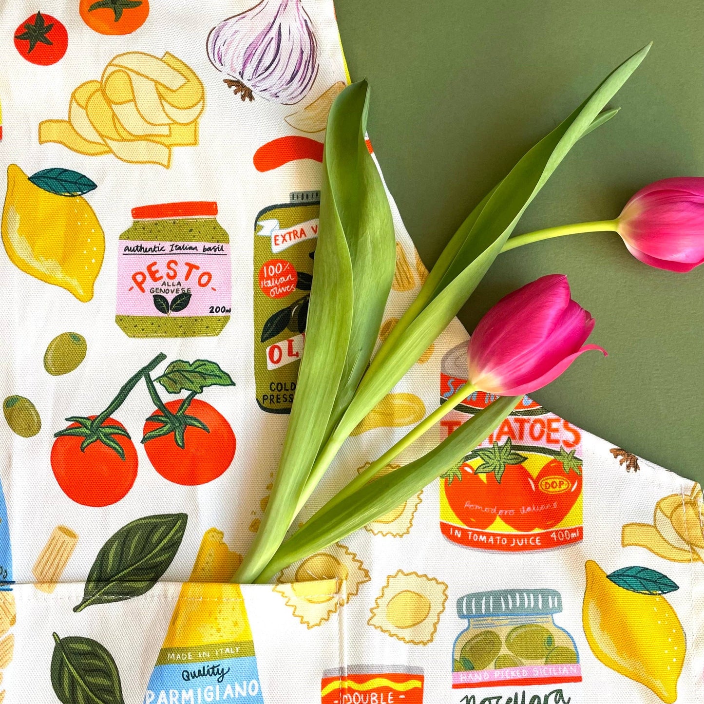 Italian ingredients Organic Cotton Apron