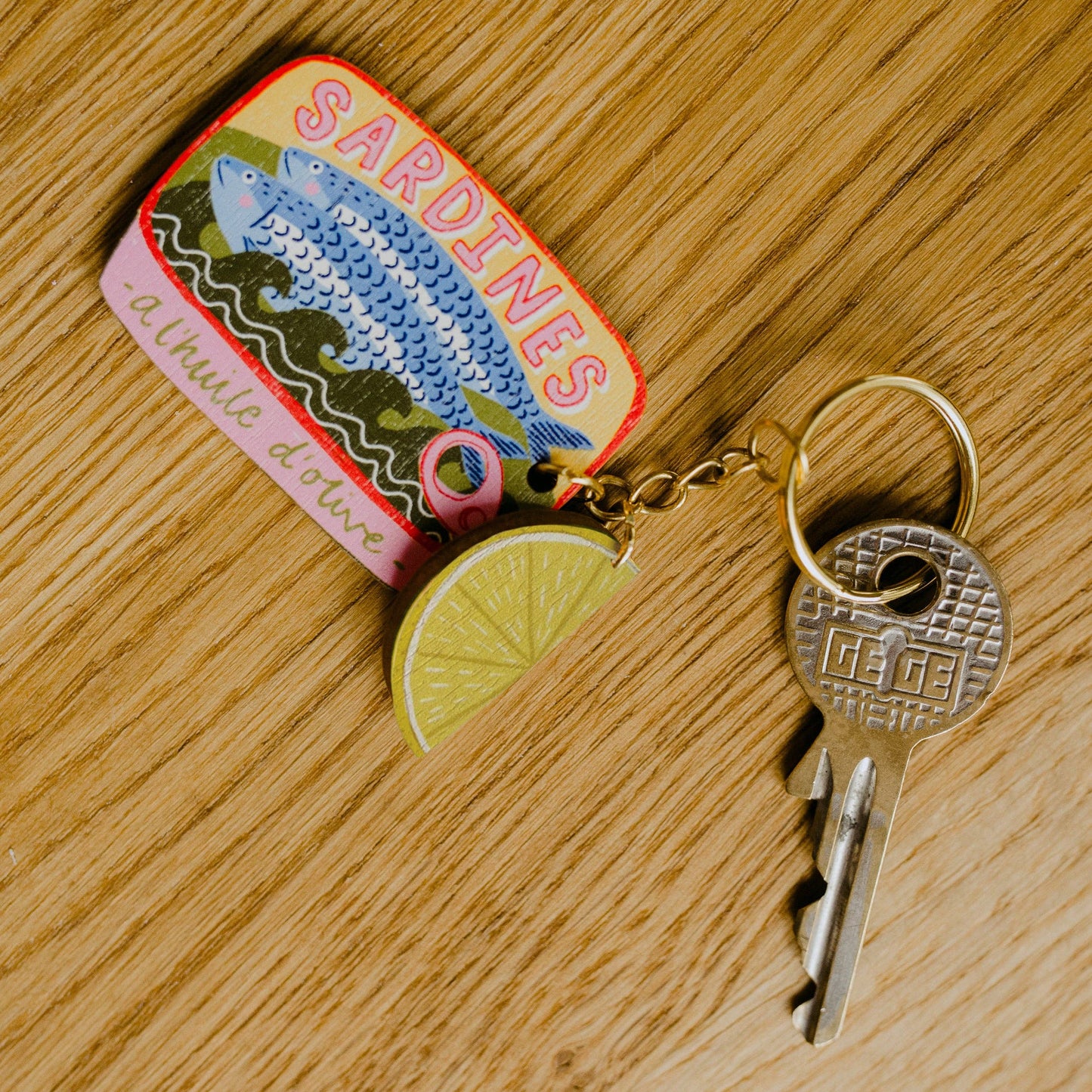 Sardines Charm Keychain