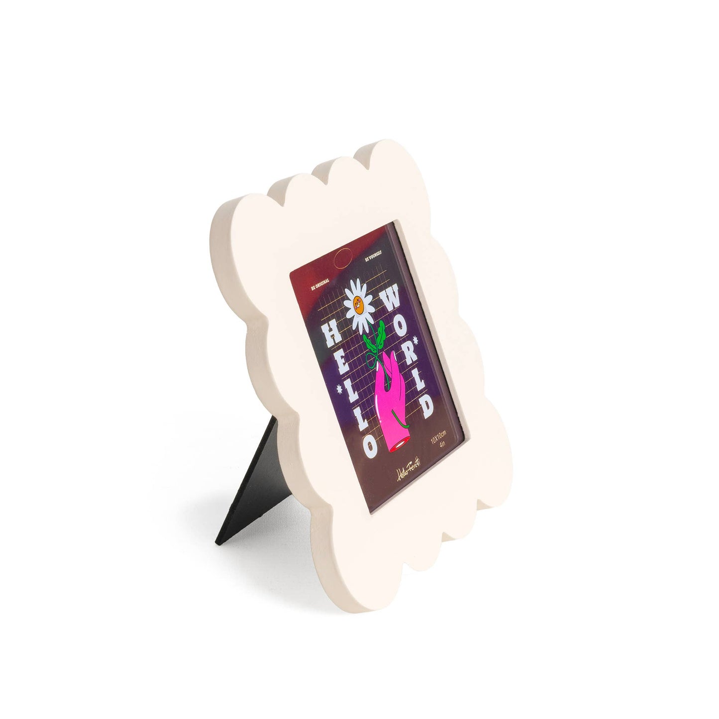 Cream Medium Petal Photo Frame