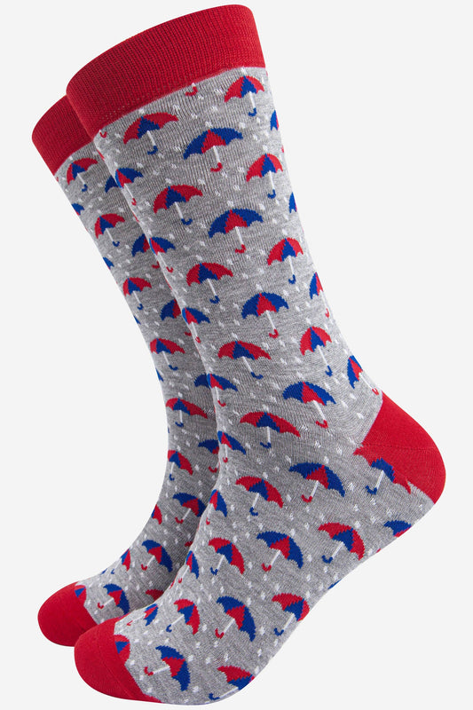 Umbrella and Rain Men's Bamboo Socks