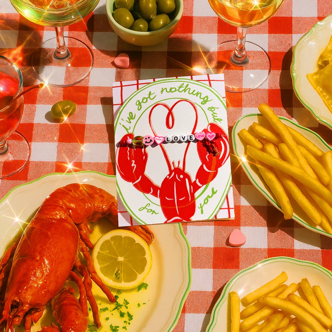 Love Lobster Card and Bracelet