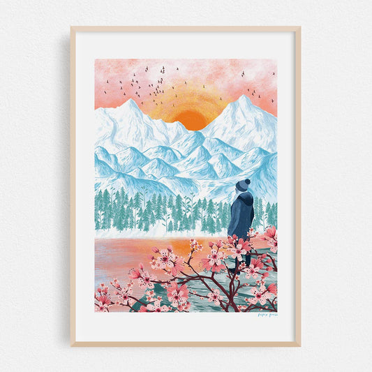 Mountain Breeze A4 Print