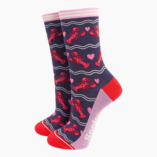 Lobsters and Love Hearts Socks