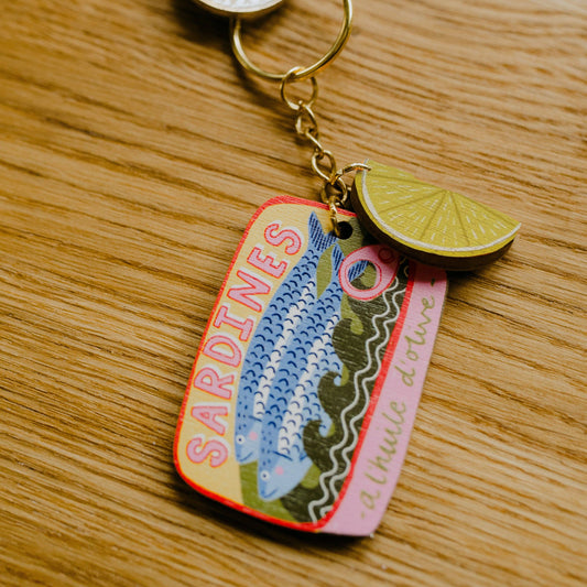 Sardines Charm Keychain