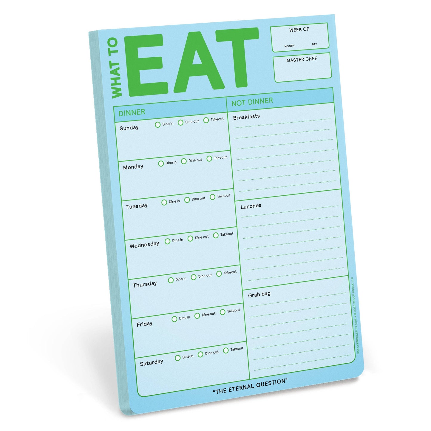 Knock Knock What to Eat Pad (Pastel Edition) (Notepad/Sticky Notes)
