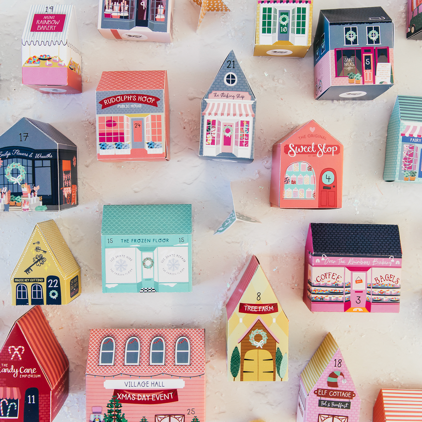 Merry and Bright Village Advent Calender DIY Crafty Project