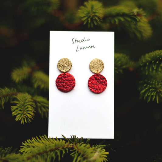 Hollie Leather Earrings