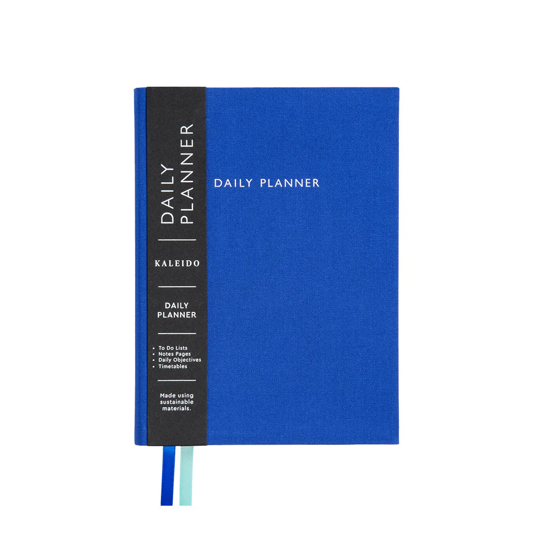 Ultramarine Blue Fabric Daily Planner