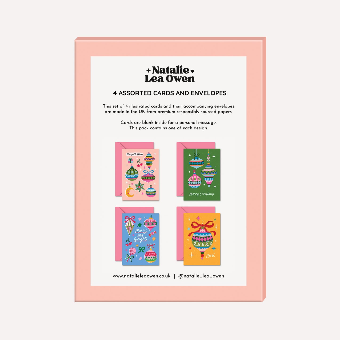 Bauble Christmas Cards Multipack