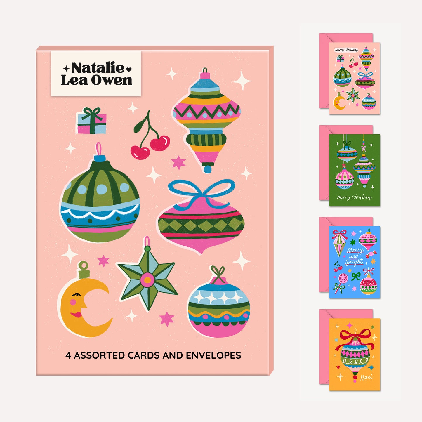 Bauble Christmas Cards Multipack