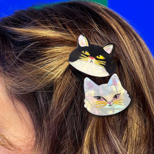 Cat Hair Clip Duo