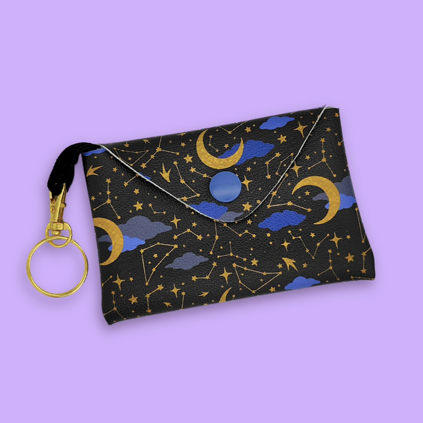 Vegan Leather Pouch - Midnight Moon