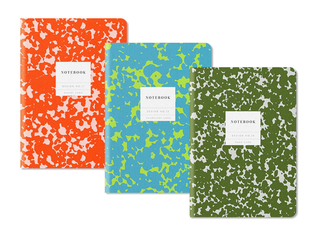 Trio of Vintage School Jotter Style Notebooks