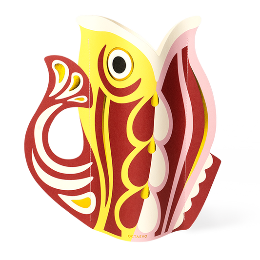 Ruby Fish Paper Vase - Large