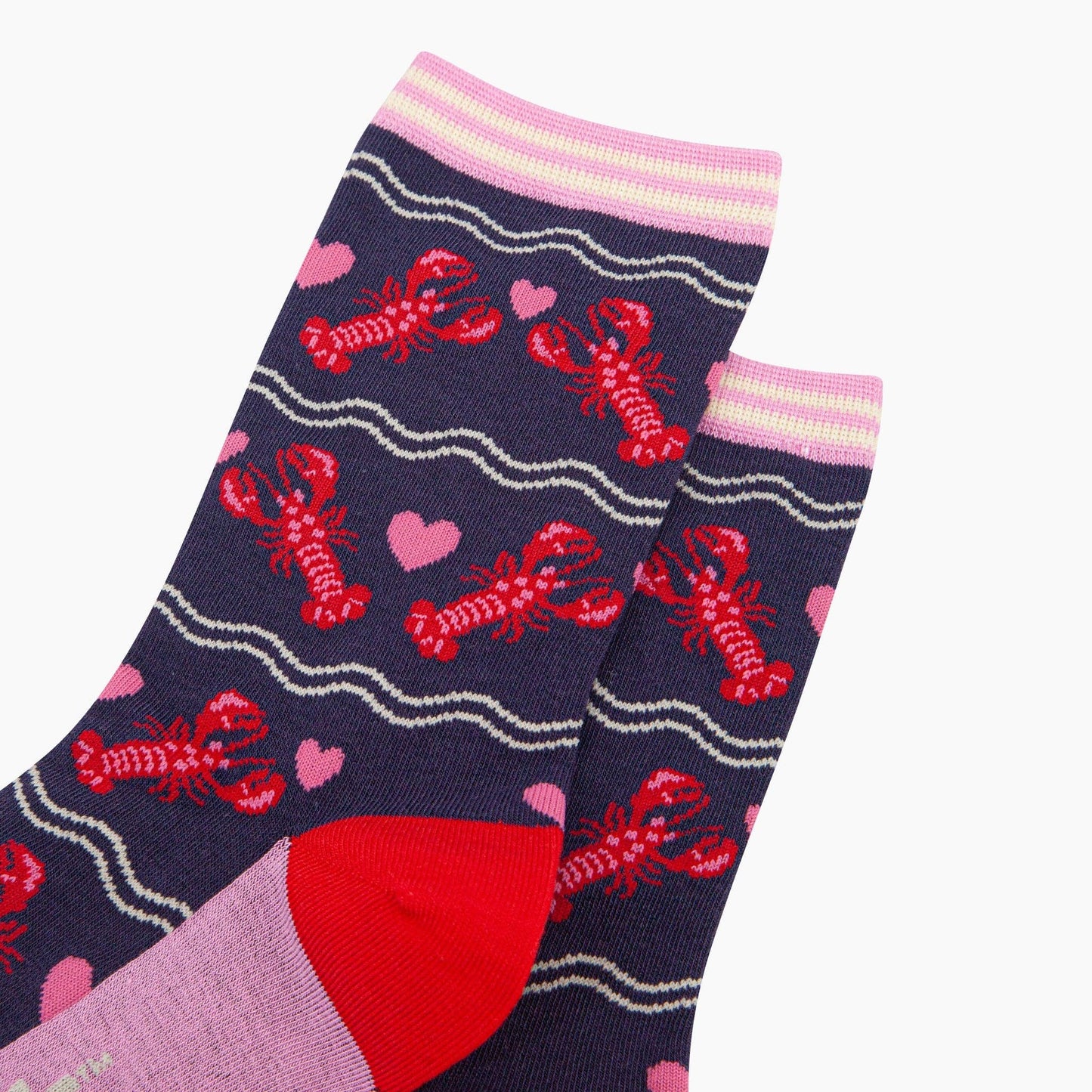 Lobsters and Love Hearts Socks