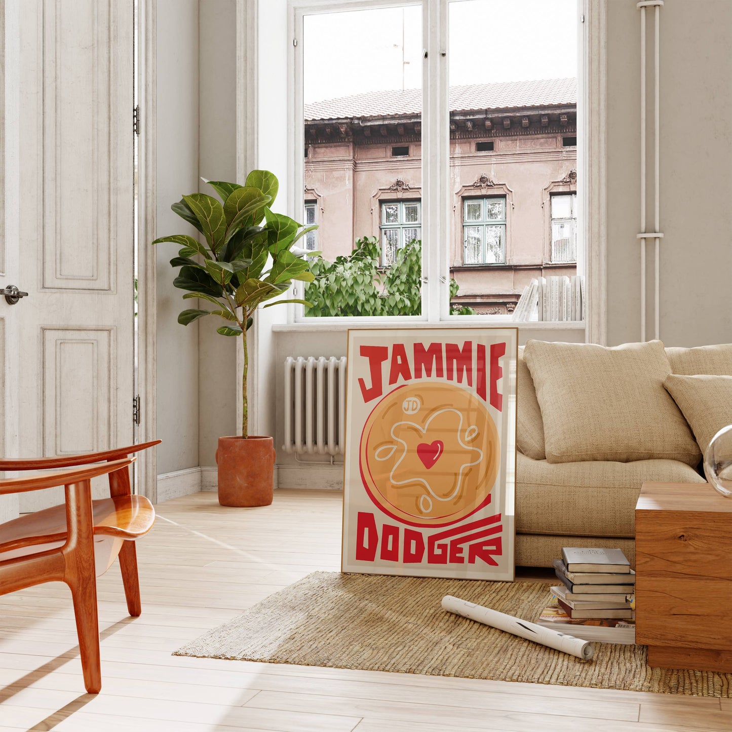Jammie Dodger A4 Art Print