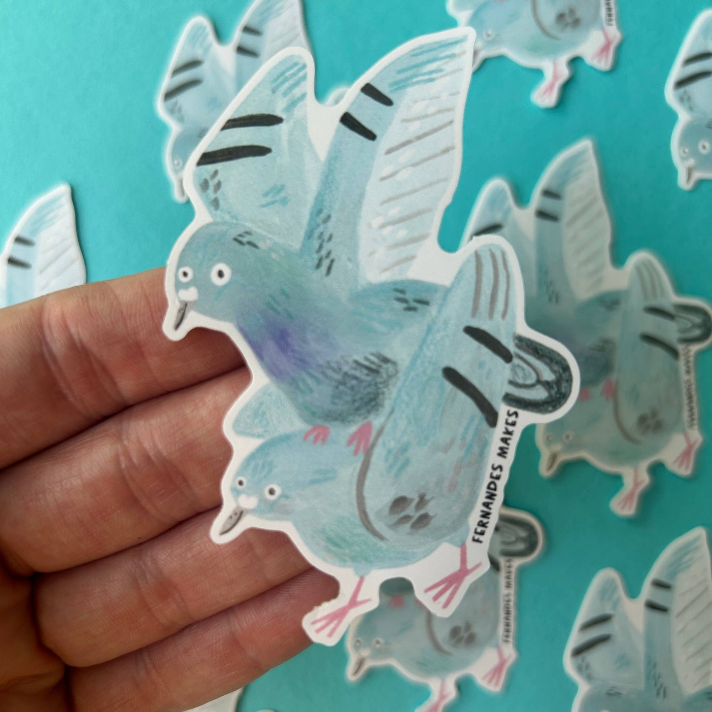 Bruce and Barry Pigeon Vinyl Sticker