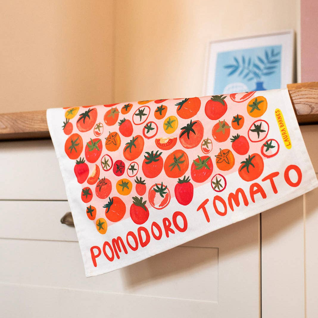 Pomodoro Tomatoes Organic Cotton Tea Towel